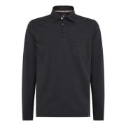 Boggi Milano Högpresterande Piqué Polo Shirt Black, Herr