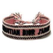 Dior Vintage Pre-owned Canvas armband Pink, Dam