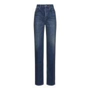 Saint Laurent Clyde Blå Denim Jeans Blue, Dam