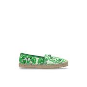 Dolce & Gabbana Espadriller med tryck Green, Herr