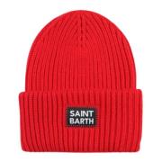 MC2 Saint Barth Röd Stickad Mössa Barn Red, Unisex