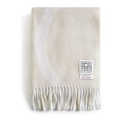 TotêMe Monogram Jacquard Ullsjal med Fransar Beige, Dam