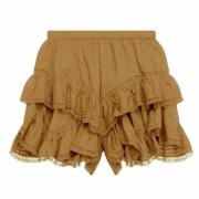 Isabel Marant Étoile Volang och Spets Shorts Beige, Dam