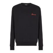 Balmain Sweatshirt med Kiss-tryck Black, Herr