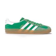 Adidas Originals Gröna Gazelle Sneakers med Mocka Detaljer Green, Herr