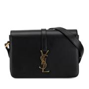 Yves Saint Laurent Vintage Pre-owned Laeder axelremsvskor Black, Dam