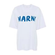 Marni Damkläder T-shirts & Polos Lob20 Aw24 White, Dam