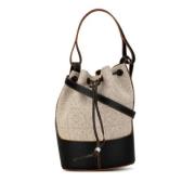 Loewe Pre-owned Pre-owned Canvas axelremsvskor Beige, Dam