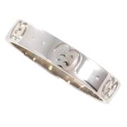 Gucci Vintage Pre-owned Vitt guld ringar Gray, Dam