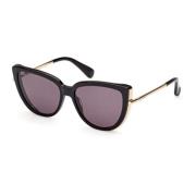 Max Mara Stiliga solglasögon Liz1 Svart Black, Dam