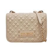 Moschino Ivory Axelväska Chic Design Beige, Dam