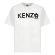 Kenzo Vit Blomtryck T-shirt White, Herr