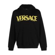 Versace Stilren Sweatshirt 1B000 Black, Herr