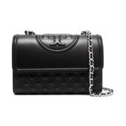 Tory Burch Svart Flemingahka Cross Body Väska Black, Dam