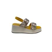 Gattinoni Flat Sandals Multicolor, Dam