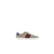 Gucci Retro Style Low Top Sneakers Brown, Dam