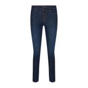 Guess Klassiska Denim Jeans med Fem Fickor Blue, Dam