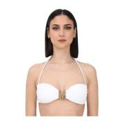 Moschino Stilren Bikini Topp White, Dam