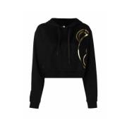 Moschino Hoodie med Stil Black, Dam