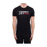 Tommy Jeans Kortärmad T-shirt Black, Herr