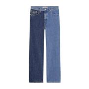 Tommy Jeans Klassiska Straight Fit Denim Jeans Blue, Dam