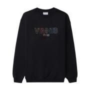 Vtmnts Svart Logo Print Crew Neck Sweater Black, Dam