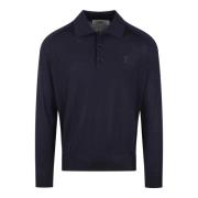 Ami Paris Tonal Heart Broderad Ullpolo Blue, Herr