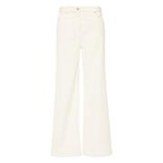 Pinko Vida Byxor Bianco Latte White, Dam