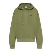 Off White Sweatshirt med logotyp Green, Herr