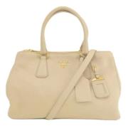 Prada Vintage Pre-owned Laeder totevskor Beige, Dam