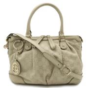 Gucci Vintage Pre-owned Canvas gucci-vskor Beige, Dam