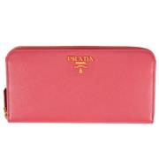 Prada Vintage Pre-owned Laeder plnbcker Pink, Dam