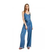 Gaudi Ärmlös Jumpsuit Blue, Dam