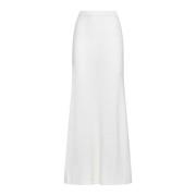 TotêMe Vit Boucle Stickad Kjol White, Dam