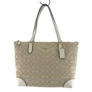 Coach Pre-owned Pre-owned Tyg totevskor Beige, Dam