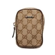 Gucci Vintage Pre-owned Laeder hem-och-kontorstillbehr Beige, Dam