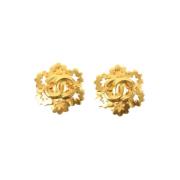 Chanel Vintage Pre-owned Guld rhngen Yellow, Dam