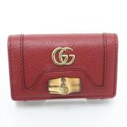 Gucci Vintage Pre-owned Laeder nyckelhllare Red, Dam