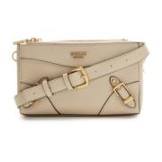 Guess Mini Khaki Axelväska för Kvinnor Beige, Dam