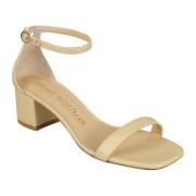 Stuart Weitzman Vete Sandaler med Vävt Design Beige, Dam