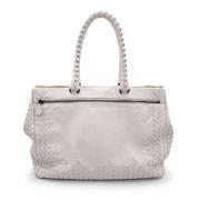 Bottega Veneta Vintage Pre-owned Laeder handvskor White, Dam