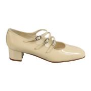 Carel Beige Patent Pumps Beige, Dam