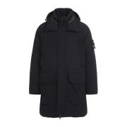 Stone Island Svart Jacka för Män Aw24 Black, Herr