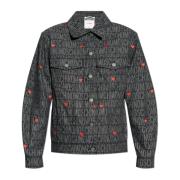 Moschino Jacka med broderat mönster Gray, Dam