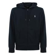 Ralph Lauren Bomull Zip Hoodie Sweater Blue, Herr