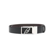 Brioni Belts Black, Herr