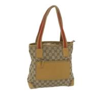 Gucci Vintage Pre-owned Canvas totevskor Brown, Dam