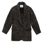 Isabel Marant Étoile Svart Yllekappa Hayden Black, Dam