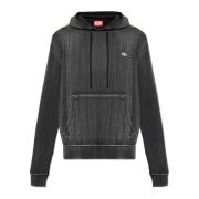 Diesel Sweatshirt S-Ginn-Hood-K43 Gray, Herr