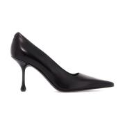 Jimmy Choo Nappa Dé Square Heel Pumps Black, Dam